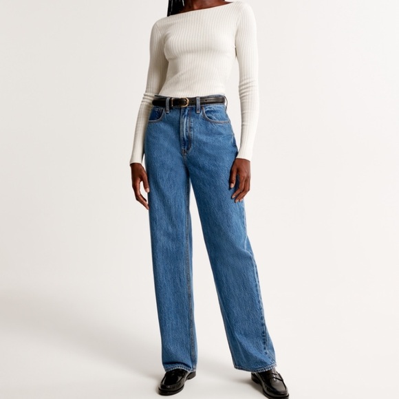 ABERCROMBIE Loose High Rise Jeans - Picture 1 of 10